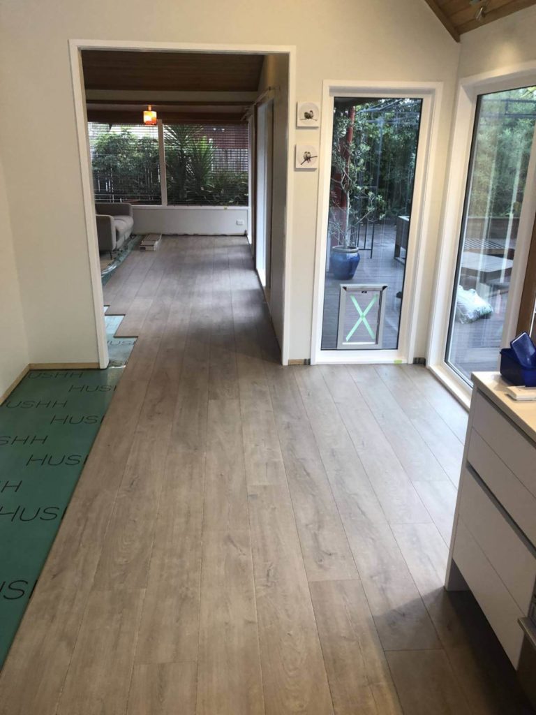 Quick step perspective nature laminate flooring going down in kitchen and lounge