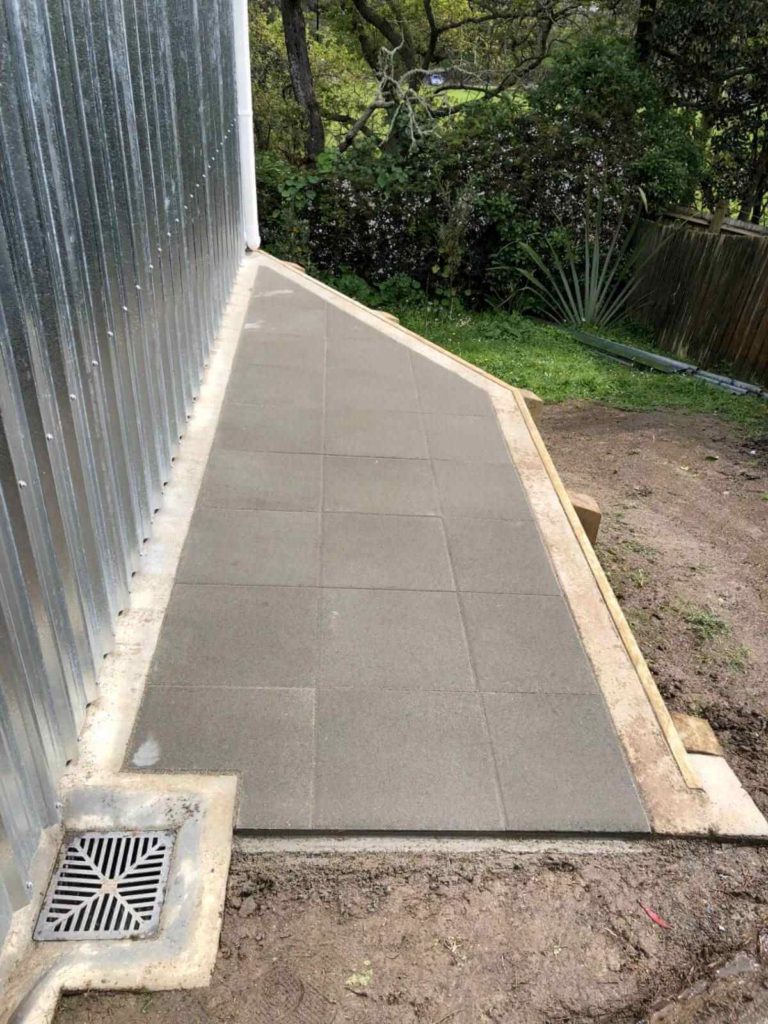 Small area of paving